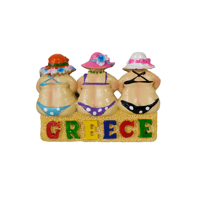 Tourist souvenir magnet - Set of 12pcs - Resin Magnet - Greece - 678062