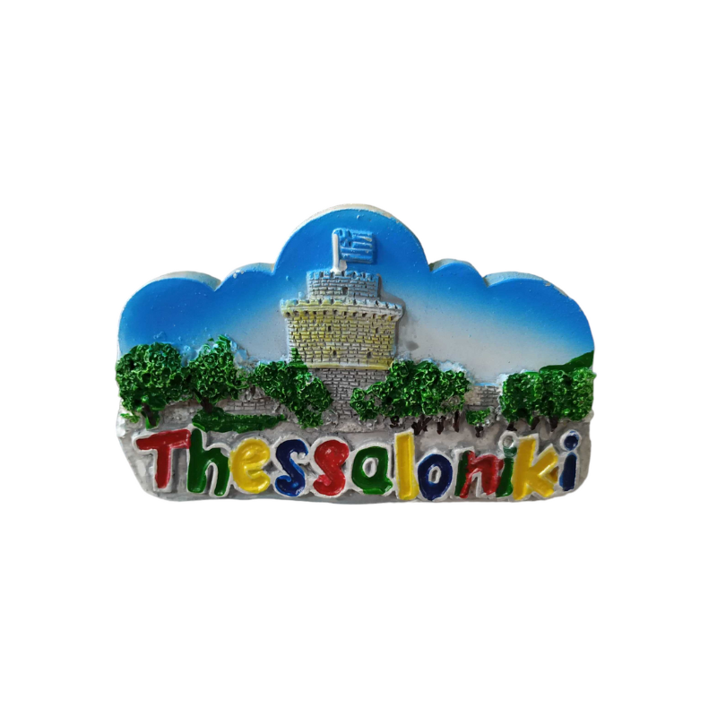 Souvenir tourist magnet - Set of 12pcs - Resin Magnet - Thessaloniki - 678148