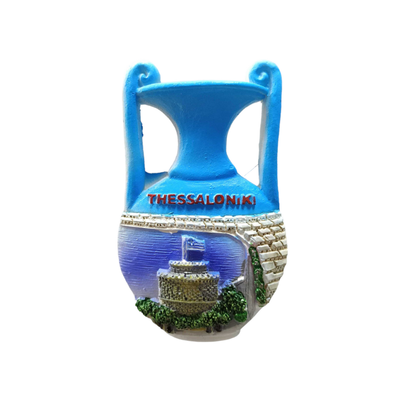 Souvenir tourist magnet - Set of 12pcs - Resin Magnet - Thessaloniki - 678156