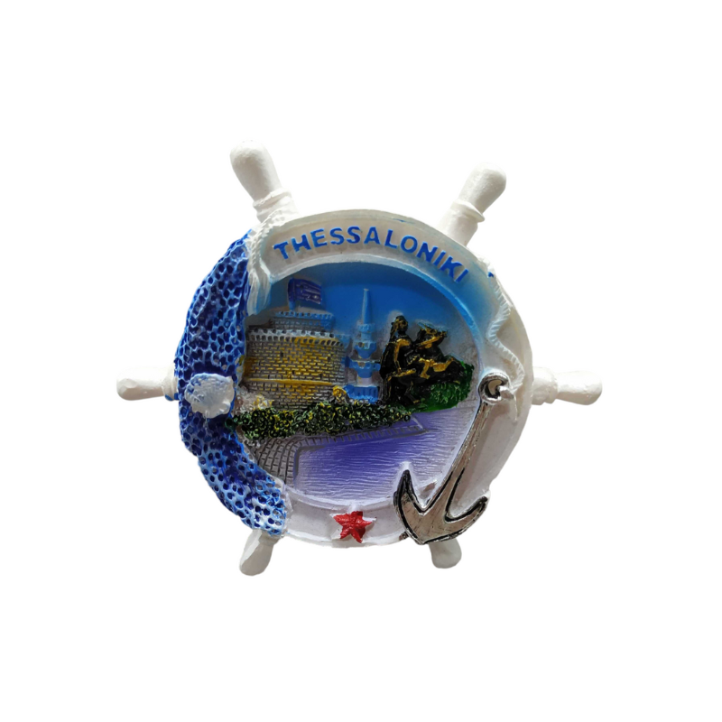Tουριστικό μαγνητάκι Souvenir – Σετ 12pcs - Resin Magnet - Thessaloniki - 678161