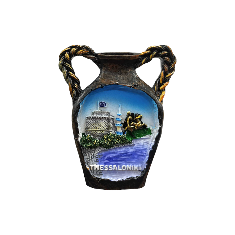 Souvenir tourist magnet - Set of 12pcs - Resin Magnet - Thessaloniki - 678163