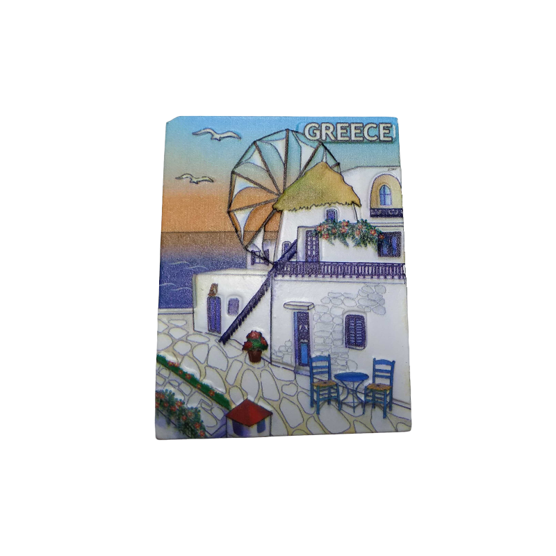 Tourist souvenir magnet - Set of 12pcs - Resin Magnet - Greece - 678320