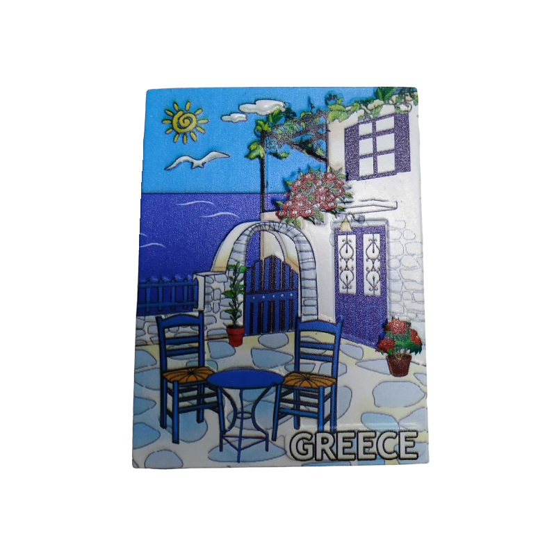 Tourist souvenir magnet - Set of 12pcs - Resin Magnet - Greece - 678321