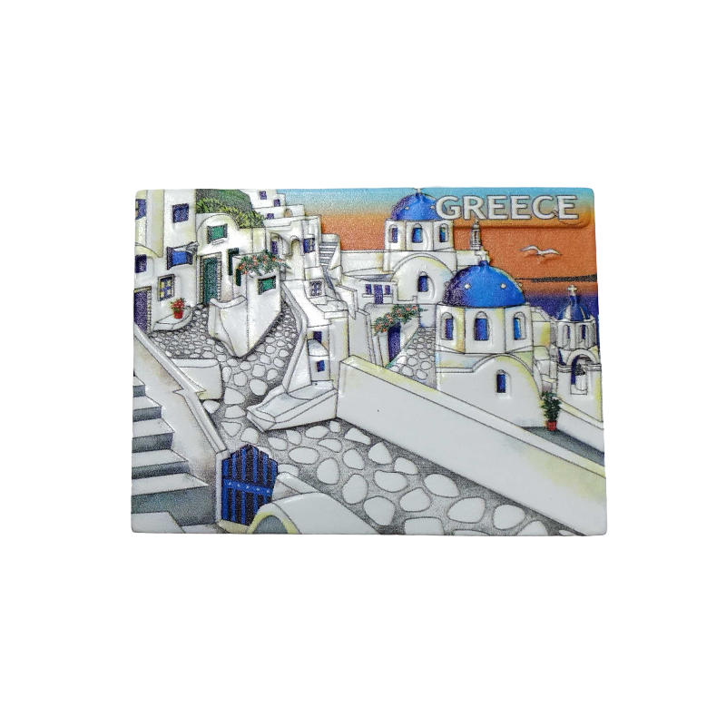 Tourist souvenir magnet - Set of 12pcs - Resin Magnet - Greece - 678323