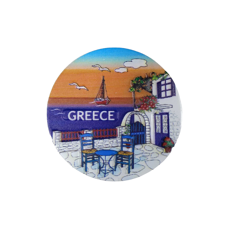 Tourist Souvenir Magnet - Set of 12pcs - Resin Magnet - Greece - 678329