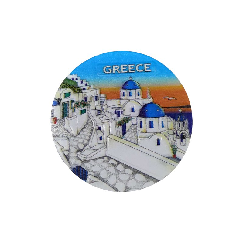 Tourist souvenir magnet - Set of 12pcs - Resin Magnet - Greece - 678334
