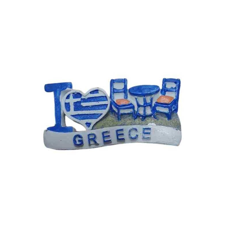 Souvenir tourist magnet - Set of 12pcs - Resin Magnet - Greece - 678364