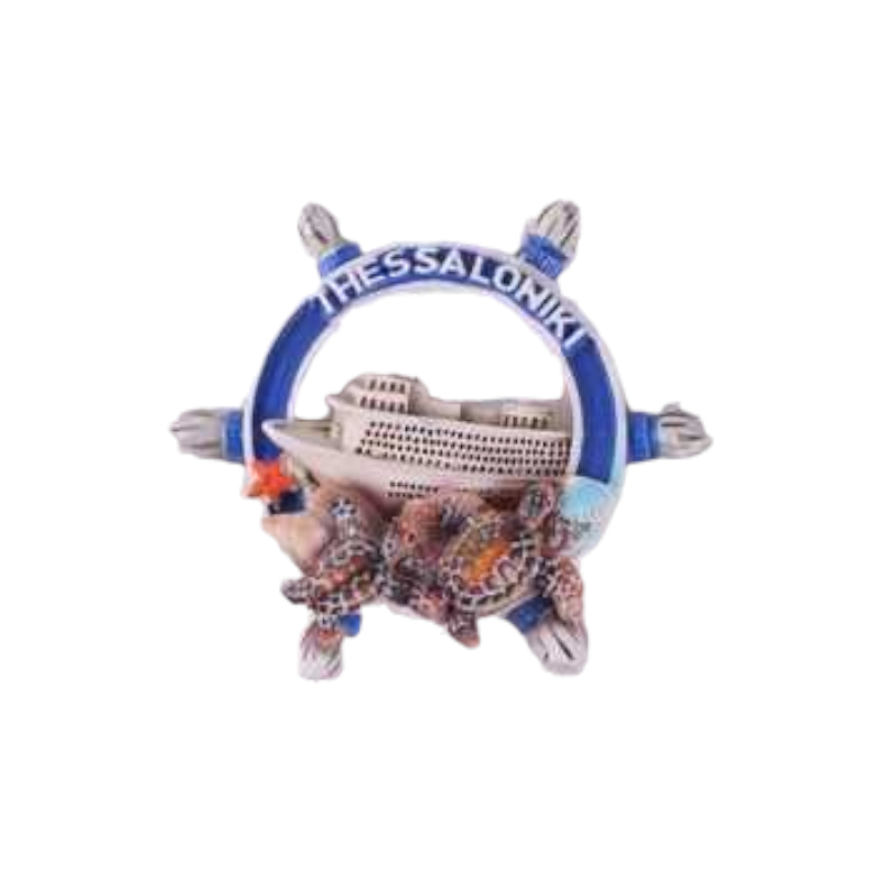 Souvenir tourist magnet - Set of 12pcs - Resin Magnet - Thessaloniki - 678399