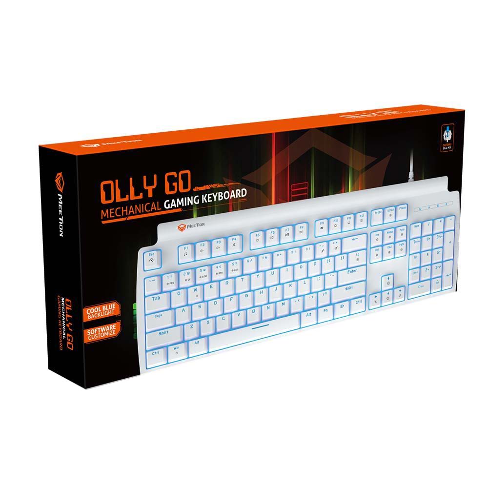 Meetion MT-MK600RD Mechanical Gaming Keyboard / Red Switches / White