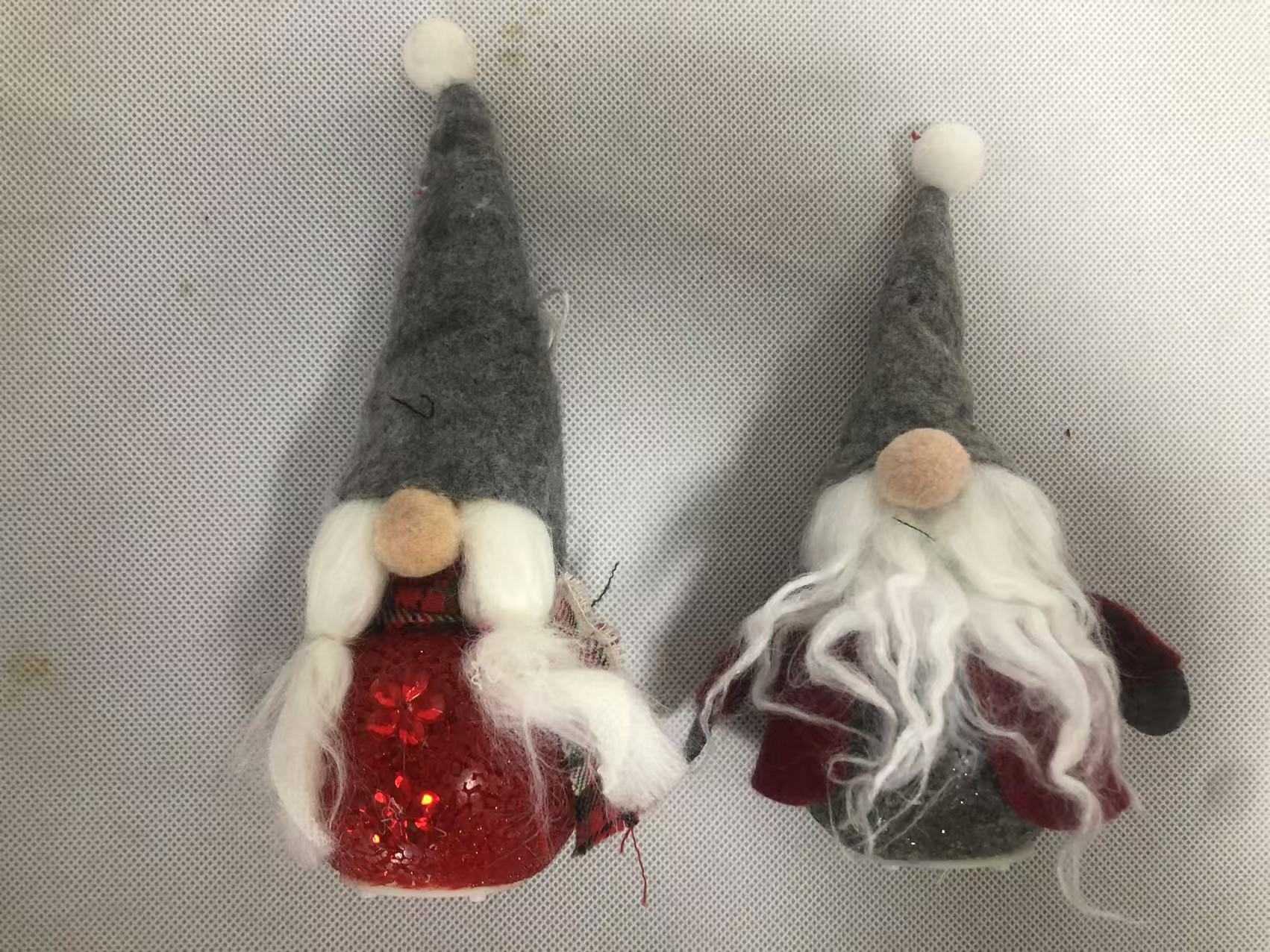 Χριστουγεννιάτικη διακοσμητική φιγούρα Άγιος Βασίλης με φωτισμό - 8x16cm - 212221