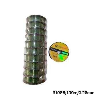 Πετονιά ψαρέματος - 100m - 0.25mm - 10pcs - Green - 31985