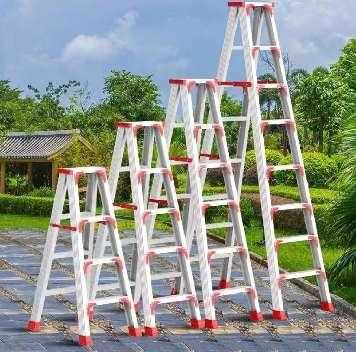 Πτυσσόμενη σκάλα-σκαμπό αλουμινίου - 241-3 - 711209