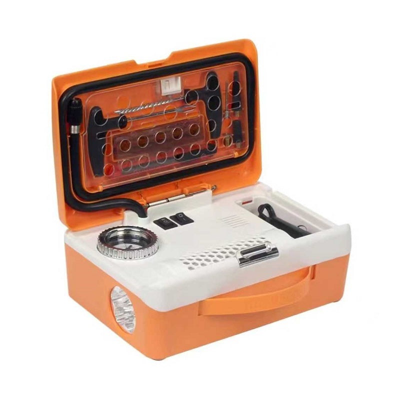 Vehicle Air Compressor with Tire Repair Kit - MDB-323 - 710231