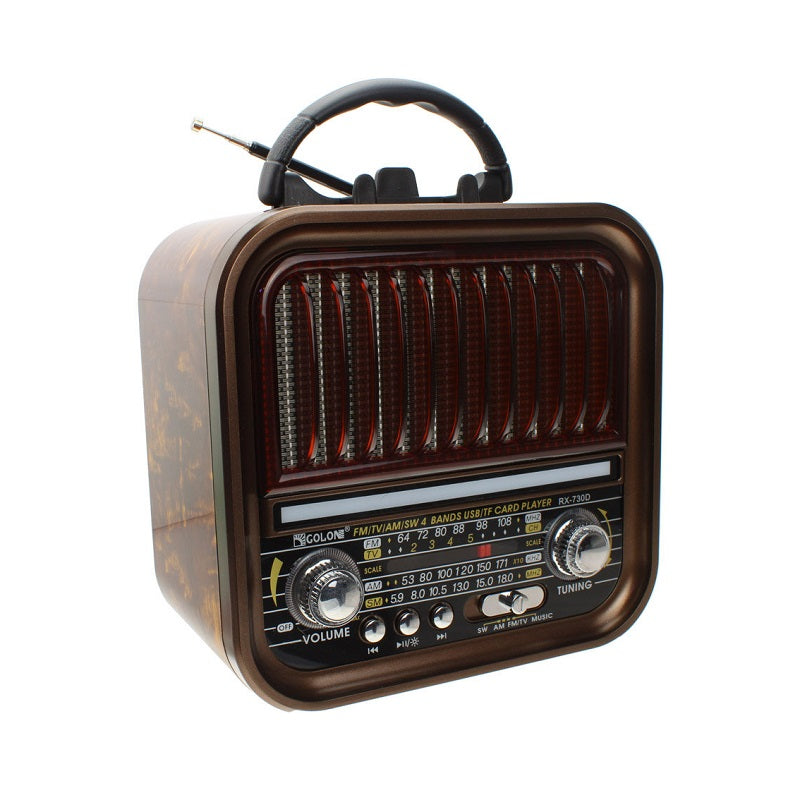 Retro Rechargeable Radio - RX730D - 717306 - Brown