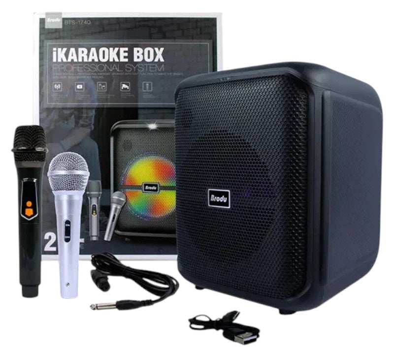 Φορητό ηχείο subwoofer με 2 μικρόφωνα Karaoke - BTS-1740 - 717400