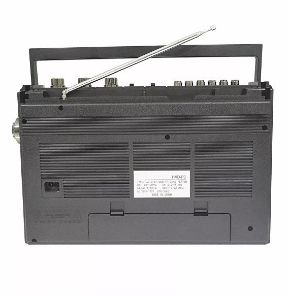 Φορητό ραδιόφωνο & κασετόφωνο με Bluetooth - GLB910 - 718211 - Black