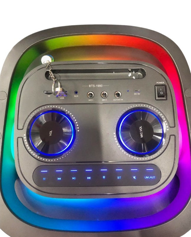 Φορητό ηχείο subwoofer με 2 μικρόφωνα Karaoke - BTS-1990 - 719909