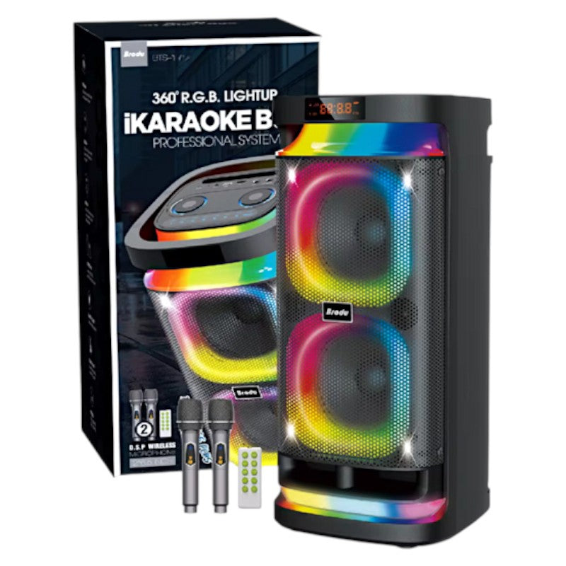 Φορητό ηχείο subwoofer με 2 μικρόφωνα Karaoke - BTS-1990 - 719909
