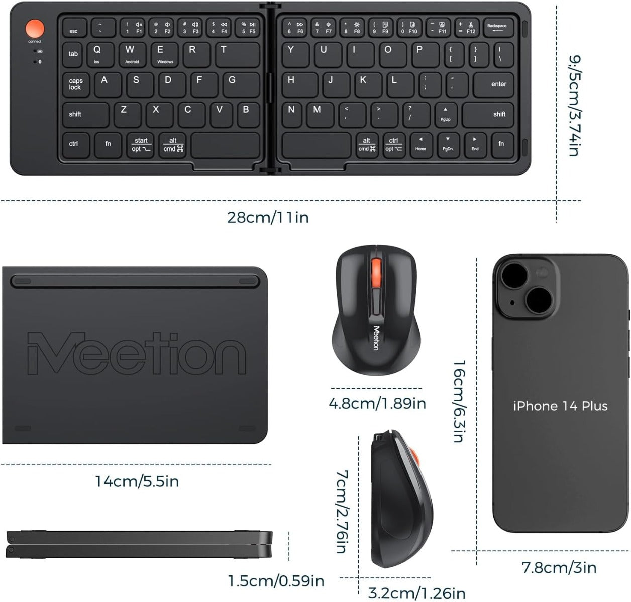 Meetion BTC001 Bluetooth Combo Black