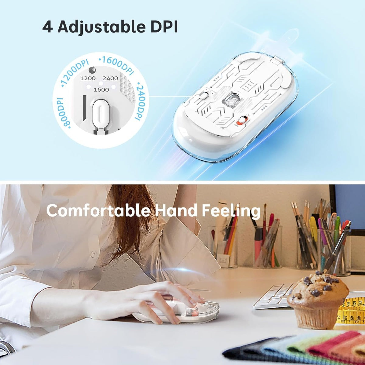 Meetion MT-BTM005 Wireless Mouse White