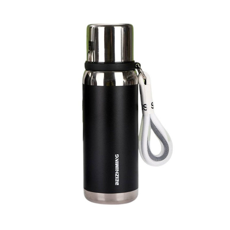 Portable thermos flask - 600ml - 722306 - Black
