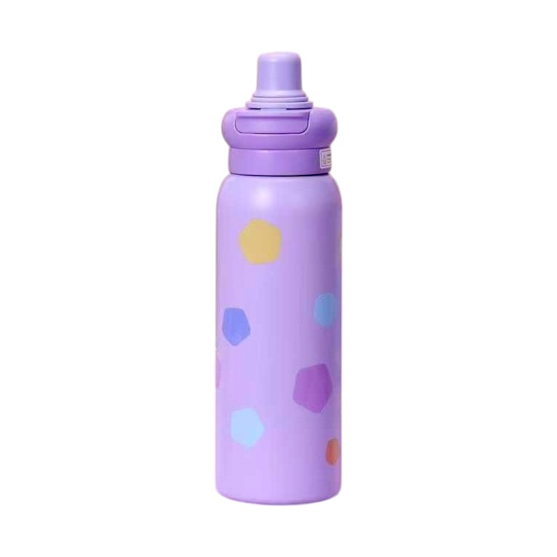 Portable thermos flask - 600ml - 722337 - Purple