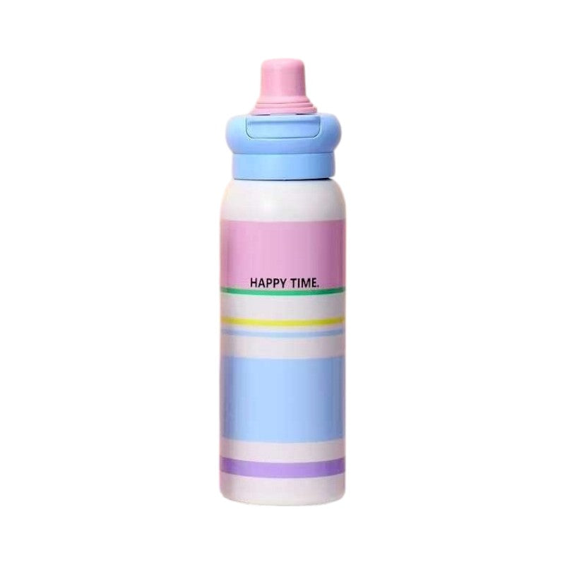 Portable thermos flask - 600ml - 722337 - Blue/Pink