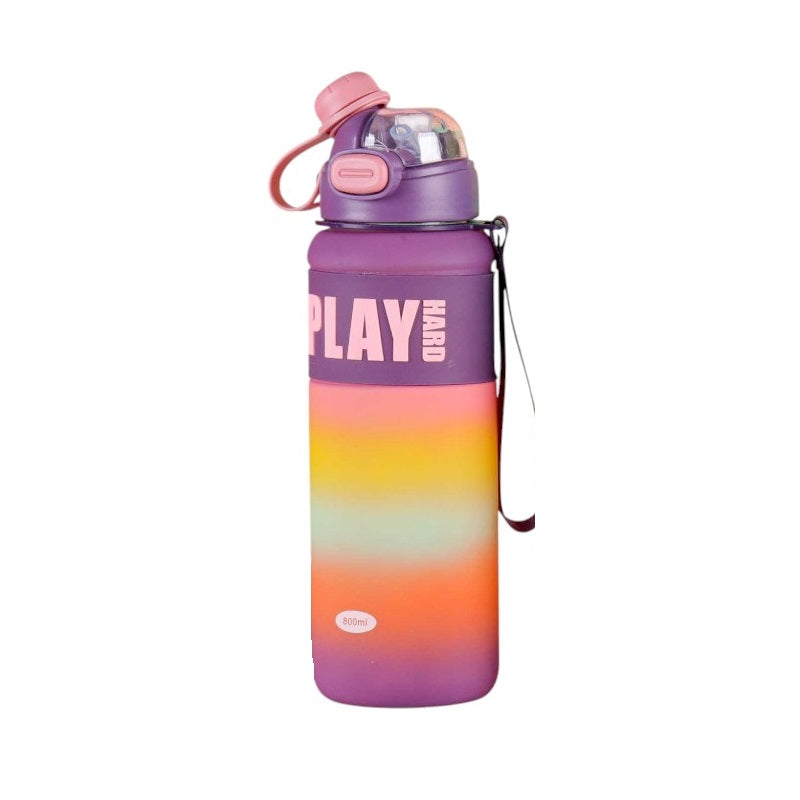 Portable plastic water bottle - 800ml - 722429 - Purple