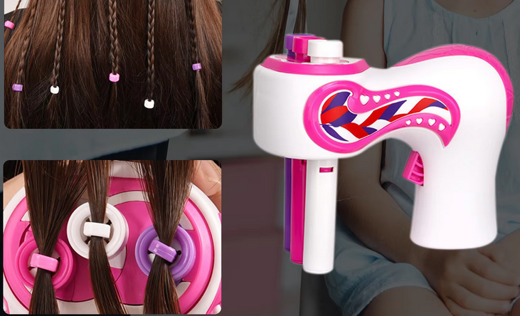 Hair braid set with patterns - 892-1DIY - 730218