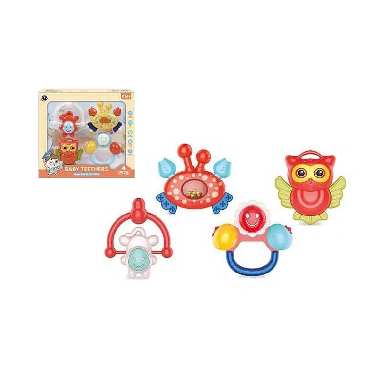 Set of baby rattles &amp; chews - BM5600-14 - 4pcs - 730298