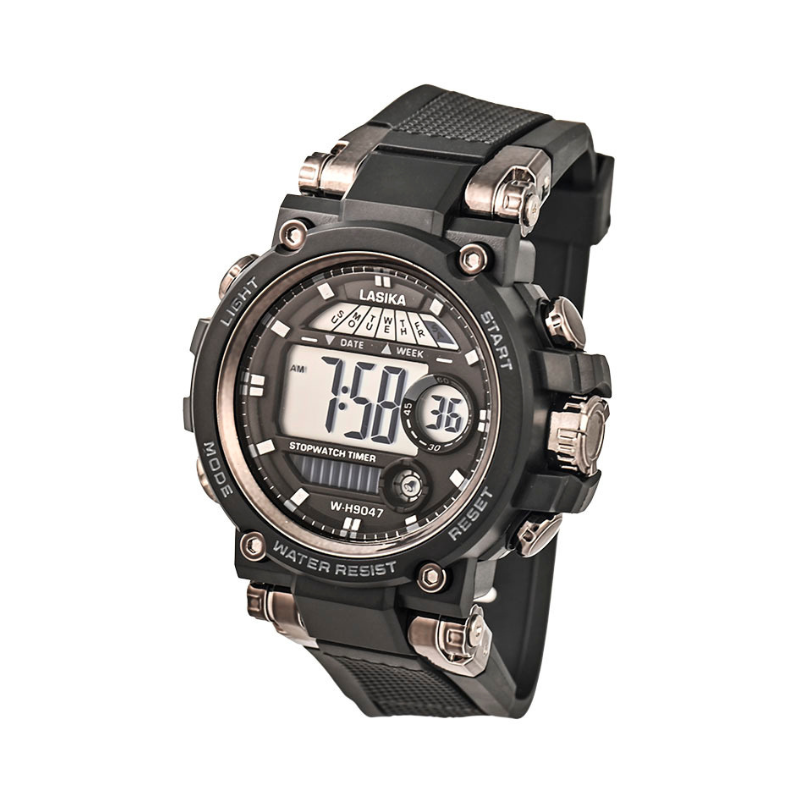 Ψηφιακό ρολόι χειρός - LS9047 - Lasika - 817322 - Black/Silver