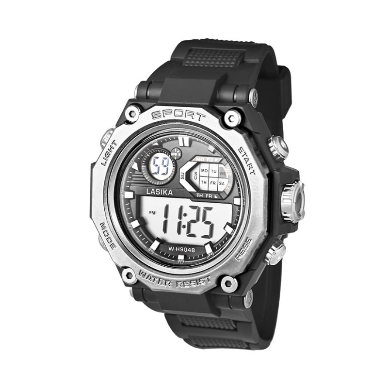 Ψηφιακό ρολόι χειρός - LS9048 - Lasika - 817339 - Black/Silver