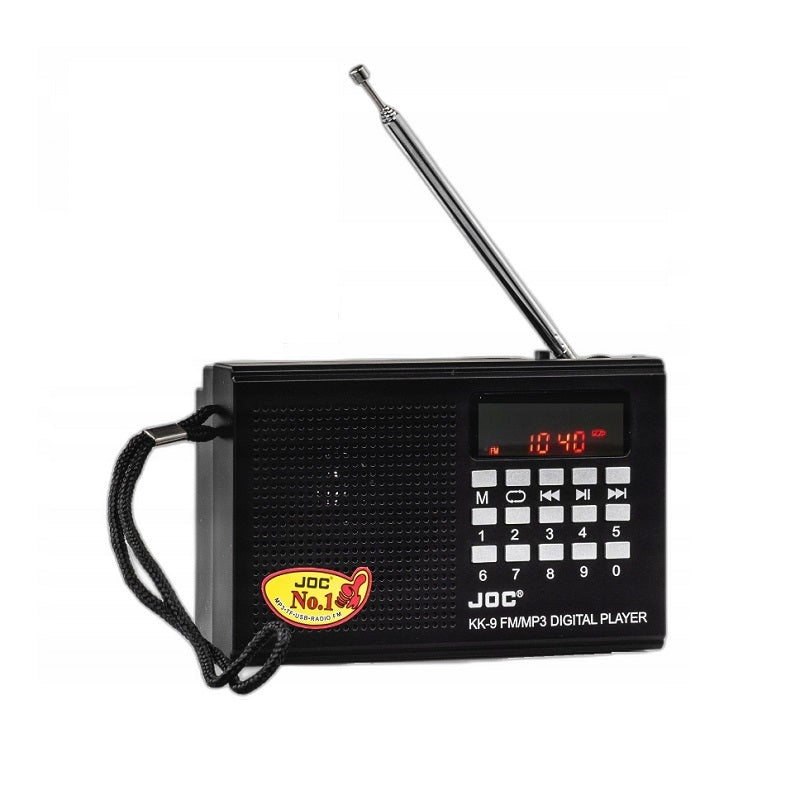 Επαναφορτιζόμενο ραδιόφωνο - JOC-KK-9 - 800090 - Black