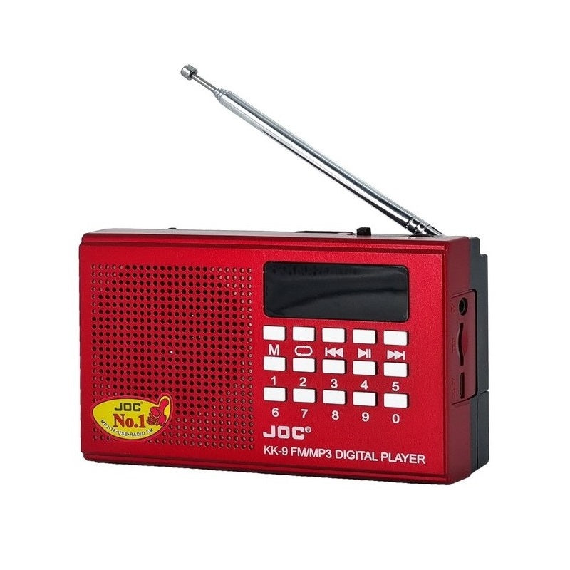 Rechargeable radio - JOC-KK-9 - 800090 - Red
