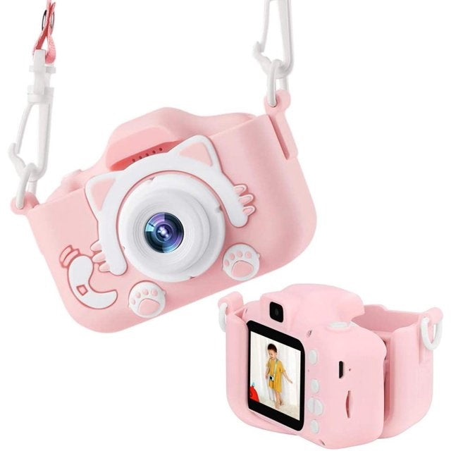 Children's digital camera - X200 - Cat - 884461 - Pink