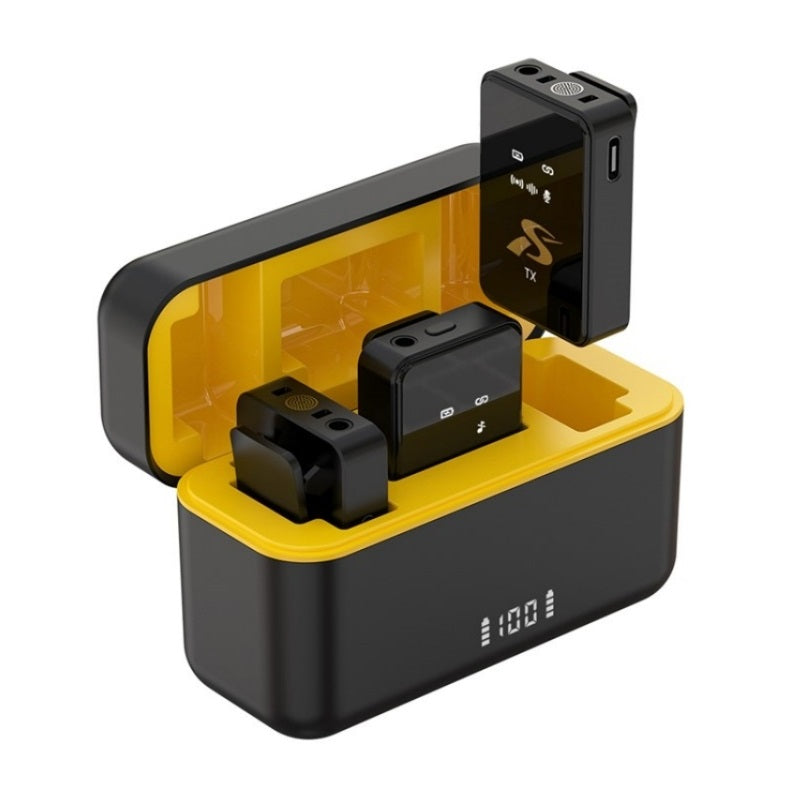 Wireless mini rechargeable condenser microphone for audio recording - iP/Lightning - SX12 - 811382