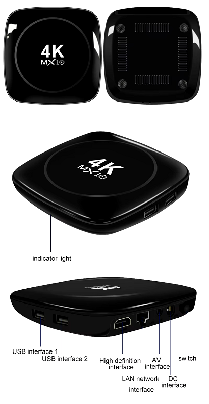 Android TV Box - MX10 4K - 812273