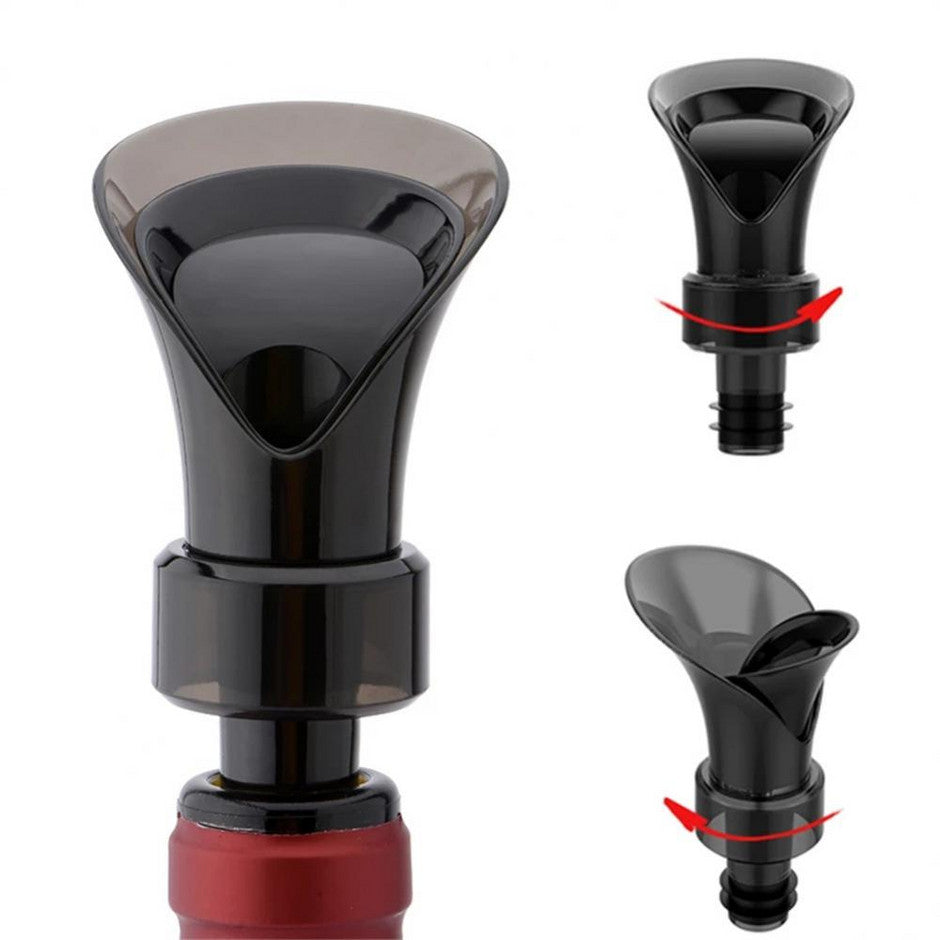 2 in 1 wine stopper with airtight closure - WP-003 - 812525