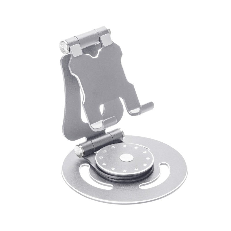 Βάση στήριξης smartphone/tablet μεταλλική περιστρεφόμενη - G62 - 813492 - Silver