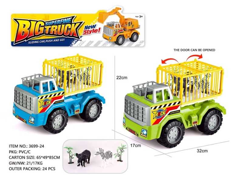 Όχημα μεταφοράς ζώων της ζούγκλας με αξεσουάρ - 3699-24 - 917162