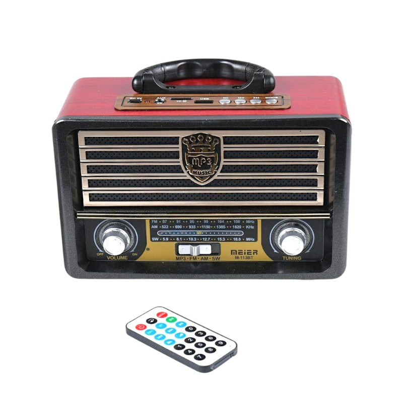 Φορητό ραδιόφωνο Retro - M-113-BT - 861138 - Dark Grey