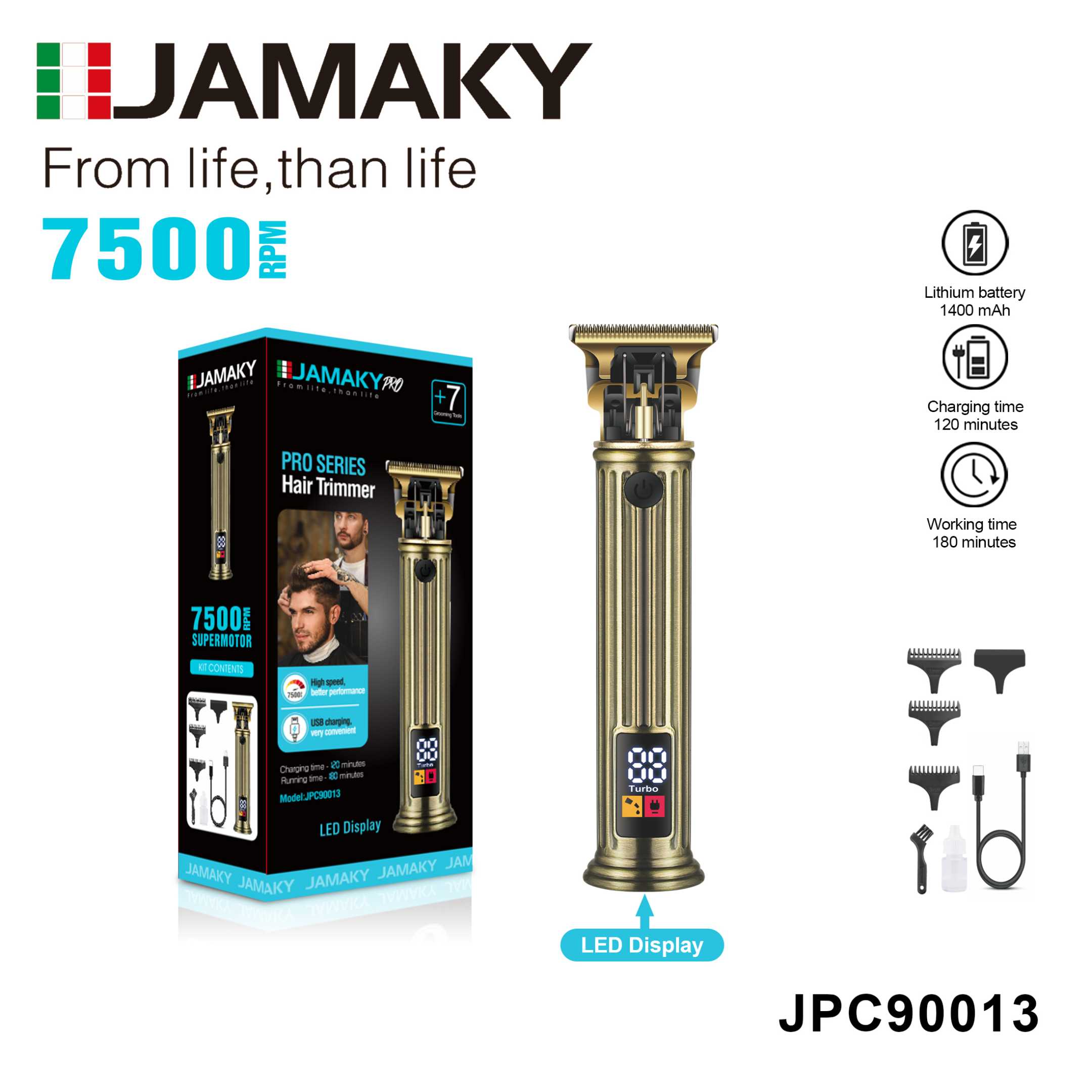 Hair clipper &amp; trimmer - JPC90013 - 001304
