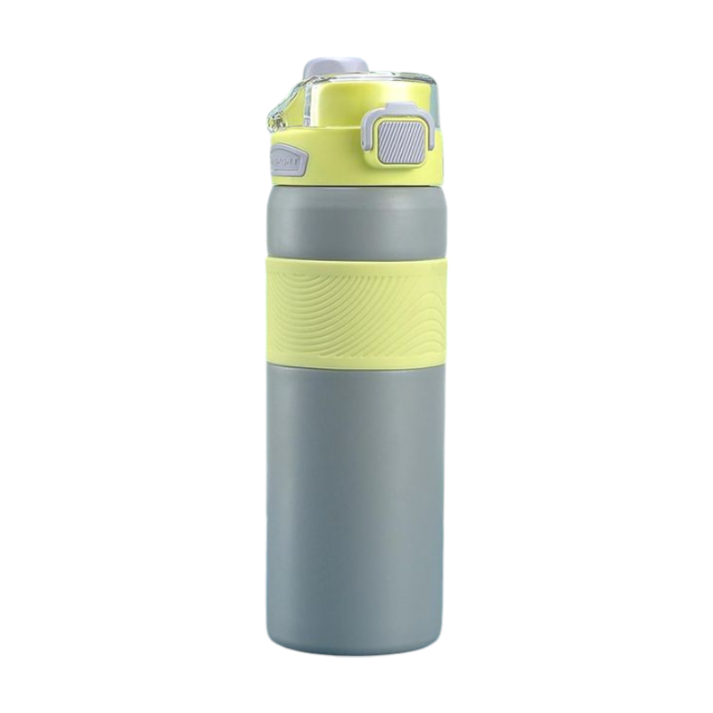 Portable thermos flask - CF8235 - 600ml - 882393 - Grey/Green