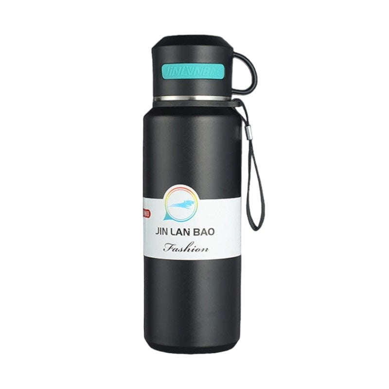 Portable thermos with cup - 800ml - CF8279 - 882799 - Black