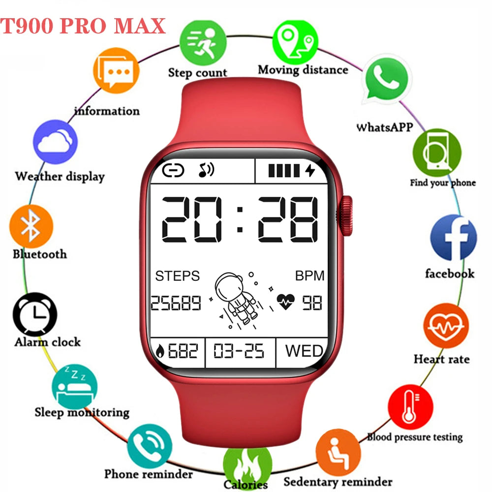 Smartwatch – T900 PRO MAX L - 887394 - Red