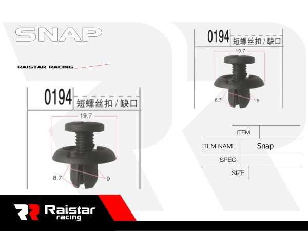 Σετ συνδετήρες αυτοκινήτου - 10pcs - R-F16101-01 - 180848 - iThinksmart.gr