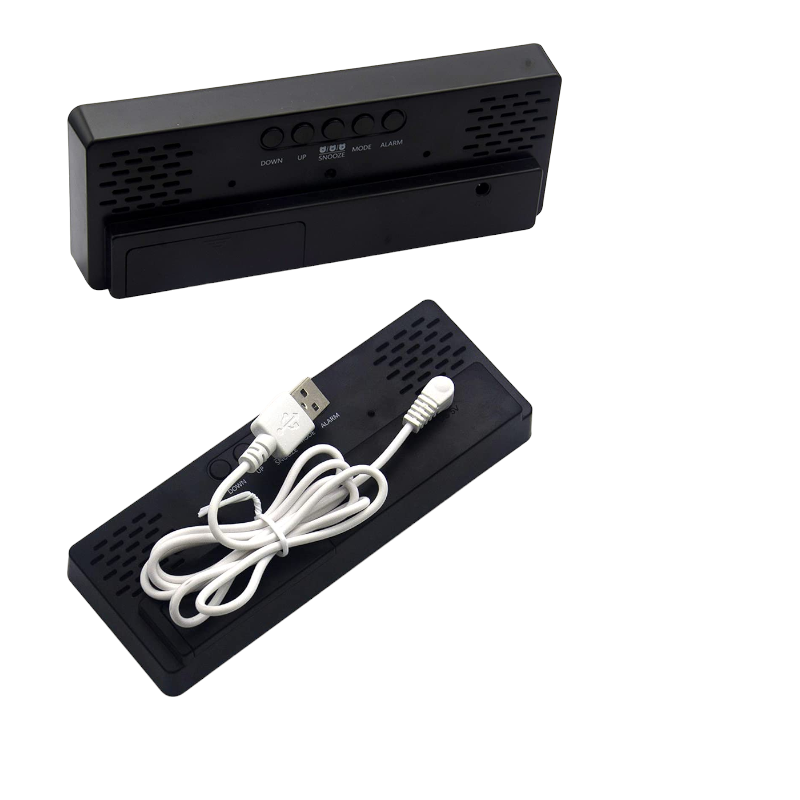 Ψηφιακό ρολόι – Ξυπνητήρι - 0715 - 907151 - Black/Silver - iThinksmart.gr