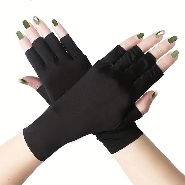 Γάντια μανικιούρ για προστασία από ακτινοβολία UV - NG01 - 910532 - Black