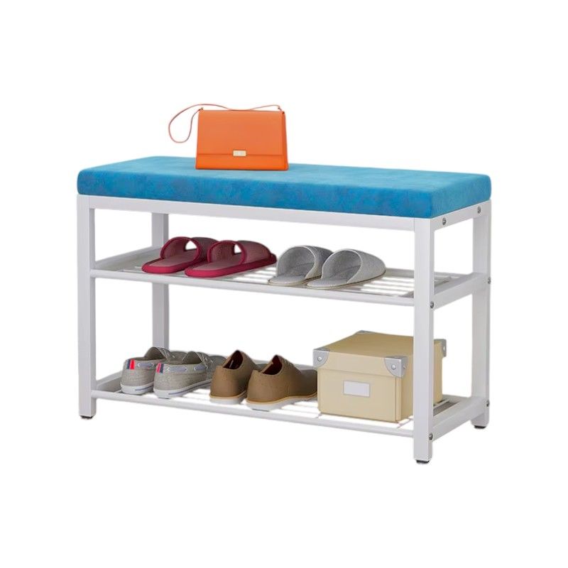 Ραφιέρα παπουτσιών μεταλλική με κάθισμα - 100cm - 209 - 915084 - Blue