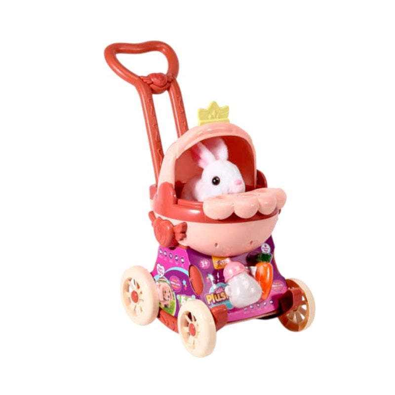 Σετ ηλεκτρονικό Κουνελάκι με καρότσι και αξεσουάρ - LK888A - 917397